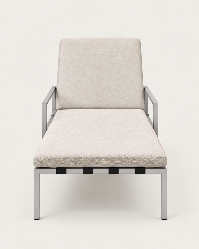 LOUNGER TONGA - asoleadora con colchoneta beige