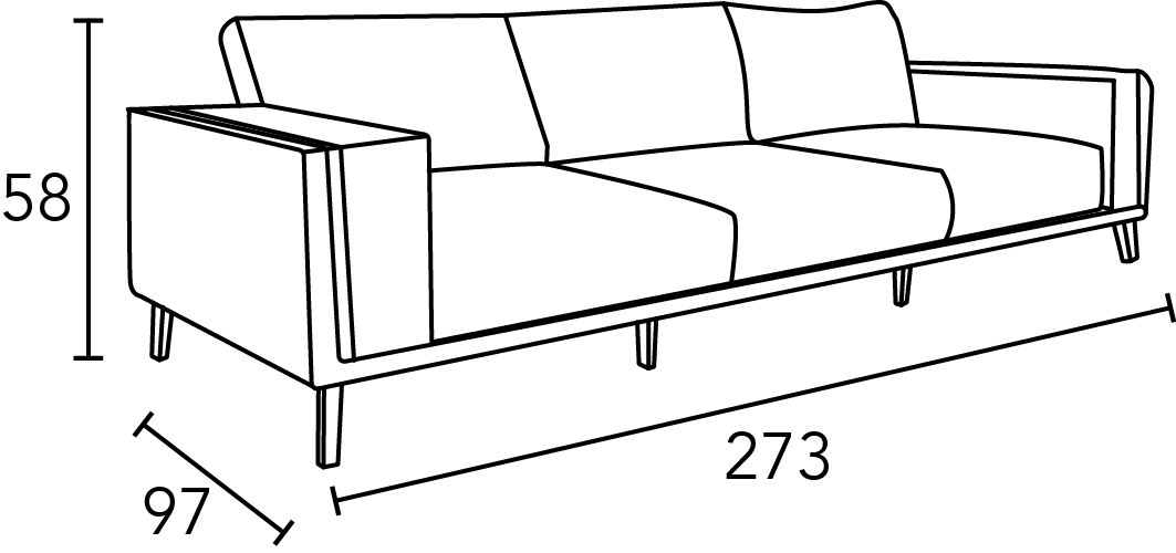 SOFA MAURICE 3 PLAZAS