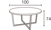 MESA COMEDOR GILI 100 70
